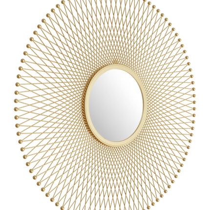 Glow Round Mirror Gold Mirrors [TriadCommerceInc] Default Title  