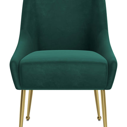 Maxine Dining Chair Green & Gold Chairs TriadCommerceInc   