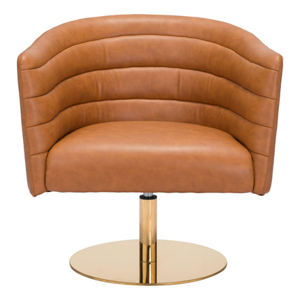 Justin Accent Chair Brown Chairs [TriadCommerceInc]   