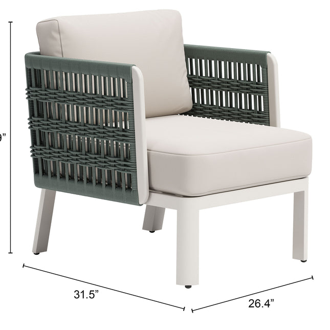 Bridgehampton Armchair White Seating TriadCommerceInc   