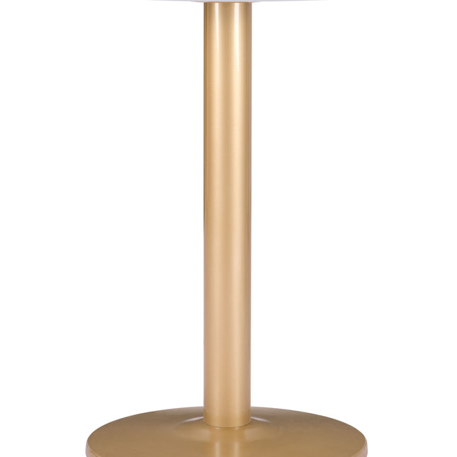 Alto Bistro Table White & Gold Tables TriadCommerceInc   