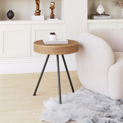 Stuart Side Table Natural Side Tables [TriadCommerceInc]   