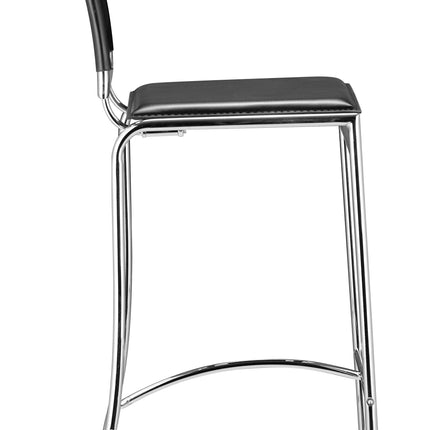 Soar Barstool (Set of 2) Black Barstools [TriadCommerceInc]   