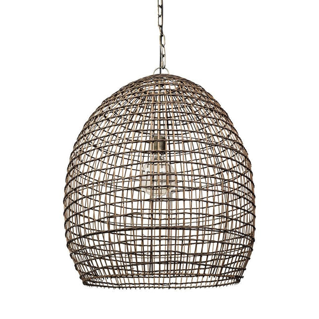 Metallic Woven Hanging Pendant Light Pendant Light TriadCommerceInc   