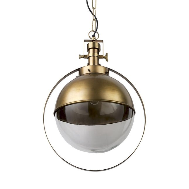 Gold Metal Sphere Pendant Hanging Light Pendant Light TriadCommerceInc   