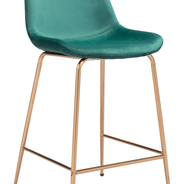 Tony Counter Stool Green & Gold Counter Stools TriadCommerceInc Default Title  