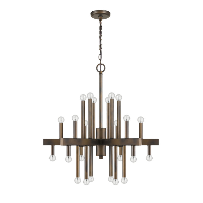 Fallon 24-Light Oil-Rubbed Bronze Chandelier Chandeliers TriadCommerceInc   