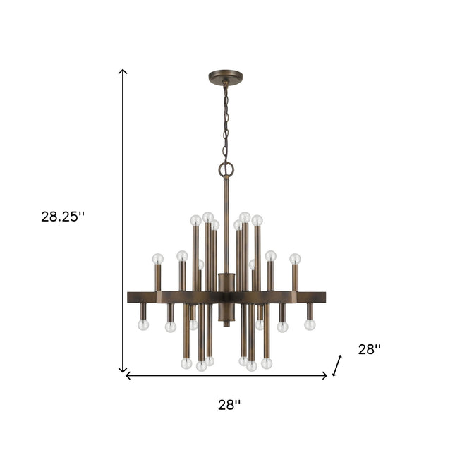 Fallon 24-Light Oil-Rubbed Bronze Chandelier Chandeliers TriadCommerceInc   