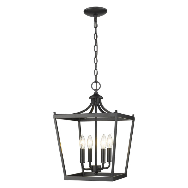 Kennedy 4-Light Matte Black Pendant Pendant Light TriadCommerceInc   