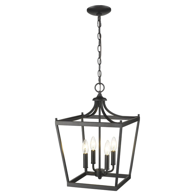 Kennedy 4-Light Matte Black Pendant Pendant Light TriadCommerceInc   