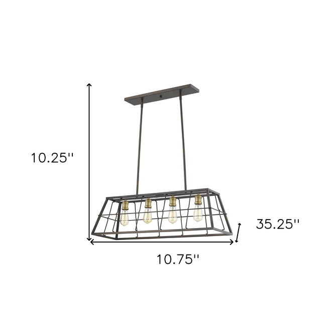 Charley 4-Light Oil-Rubbed Bronze Chandelier Chandeliers TriadCommerceInc Default Title  