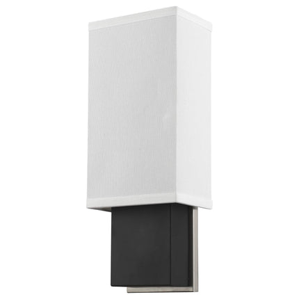 Rectangular Wall Sconce with Linen Fabric Shade Wall Lighting TriadCommerceInc   