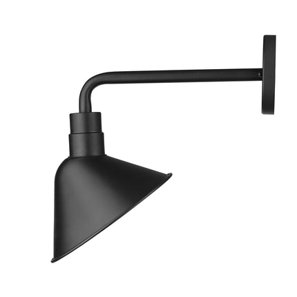 Fuller 1-Light Matte Black Wall Light Wall Lighting TriadCommerceInc   