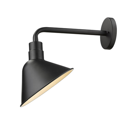 Fuller 1-Light Matte Black Wall Light Wall Lighting TriadCommerceInc   