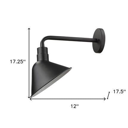 Fuller 1-Light Matte Black Wall Light Wall Lighting TriadCommerceInc Default Title  