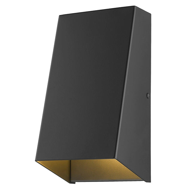 Matte Black Geometric Wall Sconce outdoor wall lighting TriadCommerceInc   