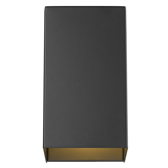 Matte Black Geometric Wall Sconce outdoor wall lighting TriadCommerceInc   