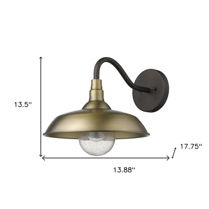 Burry 1-Light Antique Brass Wall Light outdoor wall lighting TriadCommerceInc Default Title  