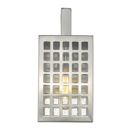 Letzel 1-Light Satin Nickel Wall Light Wall Lighting TriadCommerceInc   