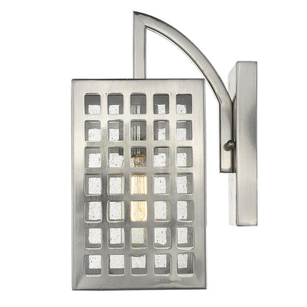 Letzel 1-Light Satin Nickel Wall Light Wall Lighting TriadCommerceInc   