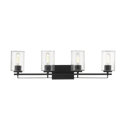 Orella 4-Light Matte Black Sconce Wall Lighting TriadCommerceInc   