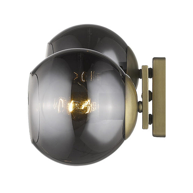 Lunette 2-Light Aged Brass Sconce Wall Lighting TriadCommerceInc   