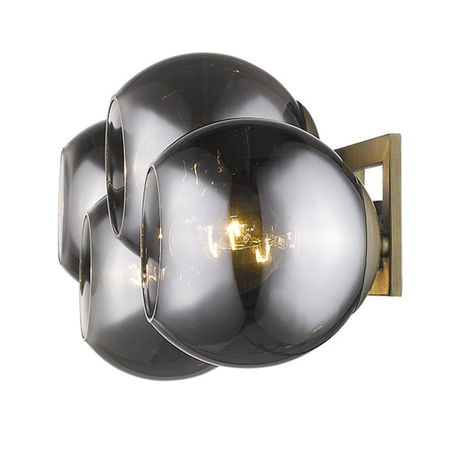 Lunette 4-Light Aged Brass Sconce Wall Lighting TriadCommerceInc   