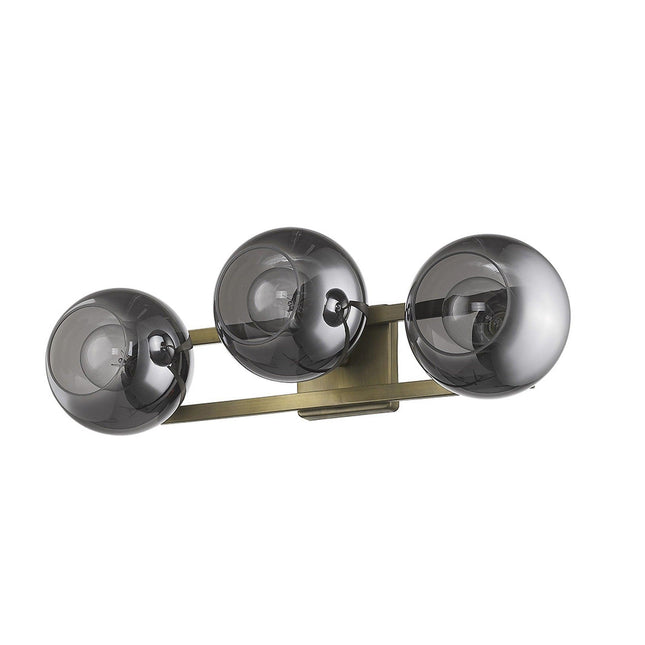 Lunette 3-Light Aged Brass Sconce Wall Lighting TriadCommerceInc   