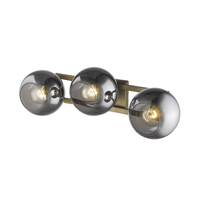 Lunette 3-Light Aged Brass Sconce Wall Lighting TriadCommerceInc   