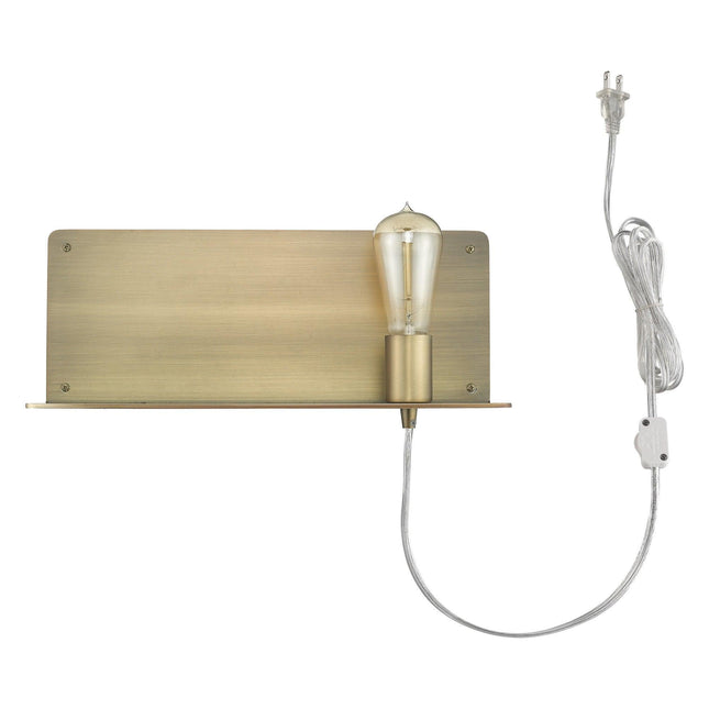 Dull Gold Shelf Wall Light Wall Lighting TriadCommerceInc   