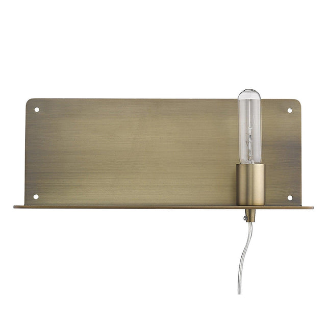 Dull Gold Shelf Wall Light Wall Lighting TriadCommerceInc   