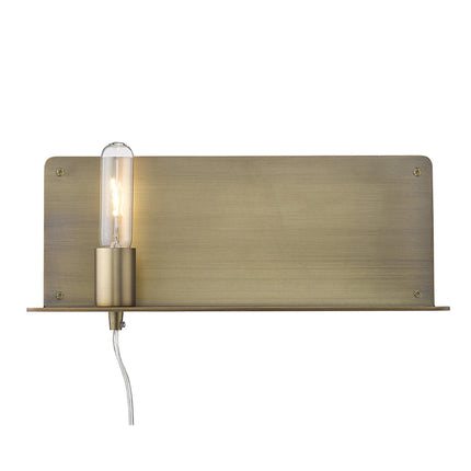 XL Dull Gold Shelf Wall Light Wall Lighting TriadCommerceInc   