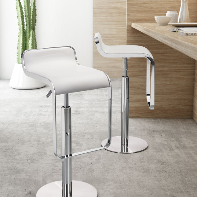 Equino Barstool White Barstools TriadCommerceInc   