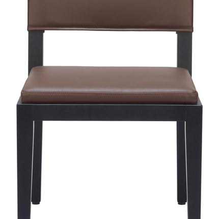 Roxas Dining Chair (Set of 2) Brown Chairs TriadCommerceInc   