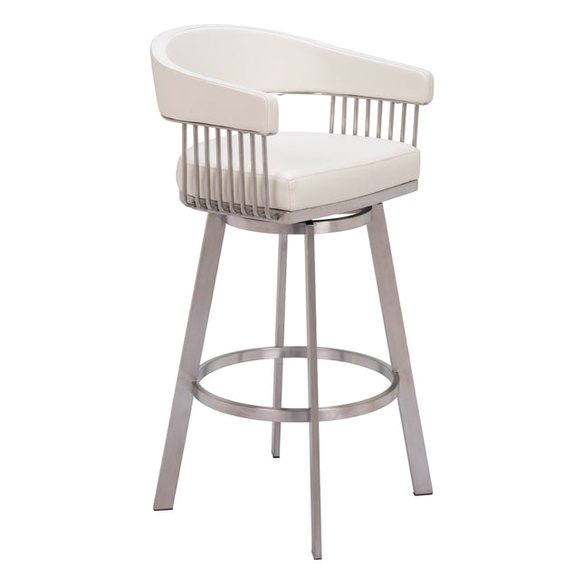 Bantry Swivel Barstool White Barstools TriadCommerceInc Default Title  