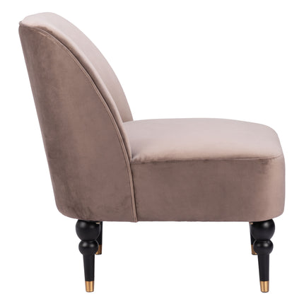 Bintulu Accent Chair Taupe Chairs TriadCommerceInc   