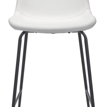 Byron Counter Stool White Counter Stools TriadCommerceInc   