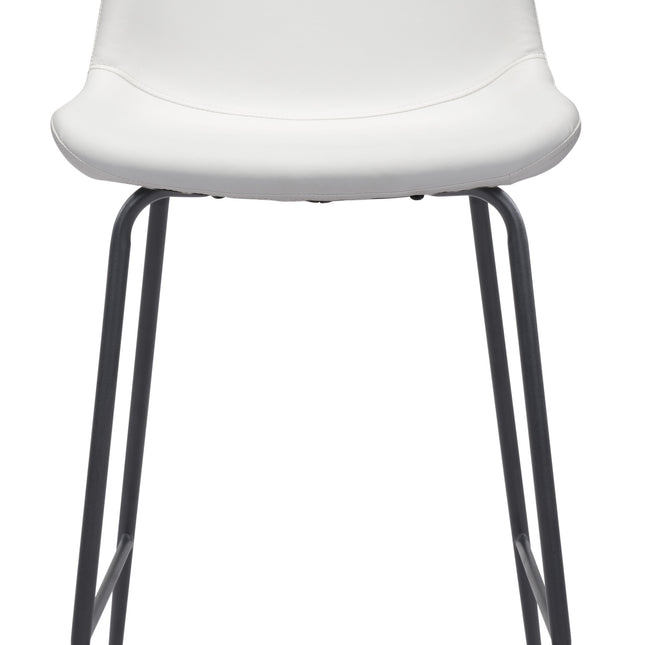 Byron Counter Stool White Counter Stools TriadCommerceInc   