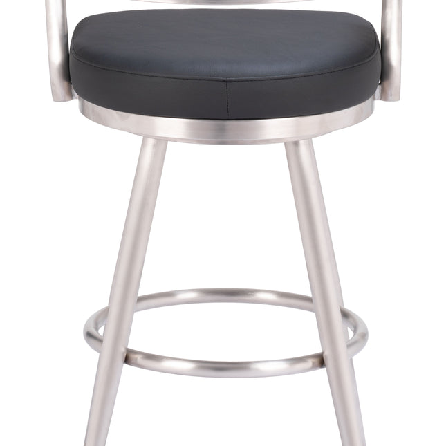 Vagur Swivel Barstool Black Barstools TriadCommerceInc   