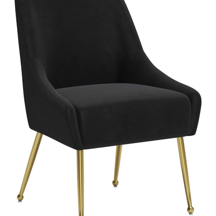 Maxine Dining Chair Black & Gold Chairs TriadCommerceInc Default Title  