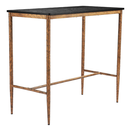 Nida Bar Table Black & Bronze Tables [TriadCommerceInc]   