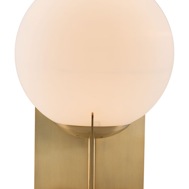 Pearl Table Lamp White & Brass Table Lamps TriadCommerceInc   