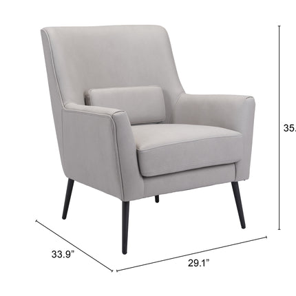 Ontario Accent Chair Gray Chairs [TriadCommerceInc]   