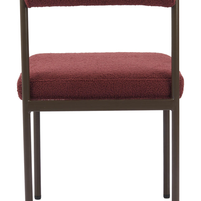 Livorno Dining Chair Red & Bronze Chairs TriadCommerceInc   