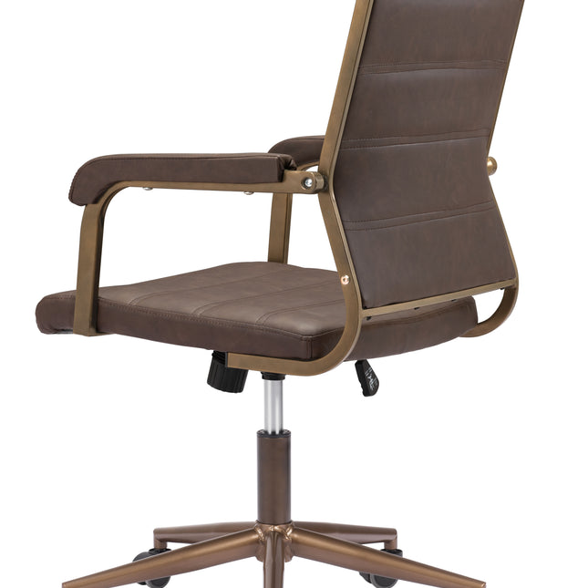 Auction Office Chair Espresso Chairs TriadCommerceInc   