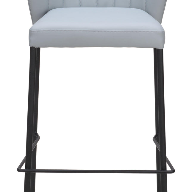 Linz Barstool (Set of 2) Gray Barstools TriadCommerceInc   