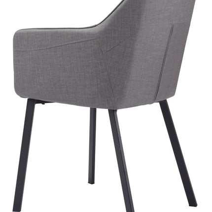 Adage Dining Chair (Set of 2) Gray Chairs [TriadCommerceInc]   