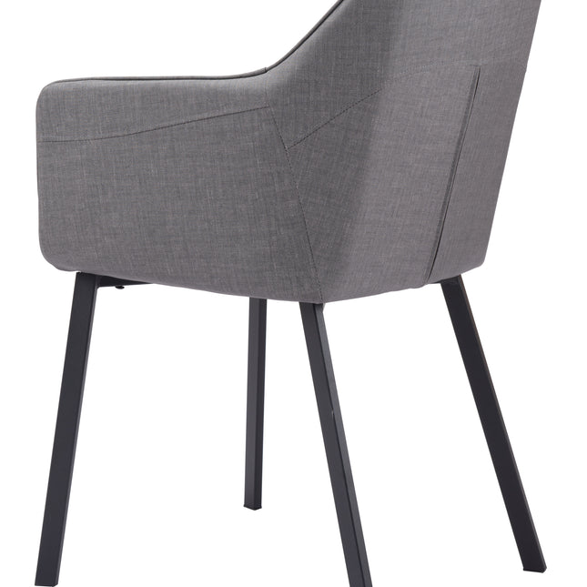 Adage Dining Chair (Set of 2) Gray Chairs TriadCommerceInc   