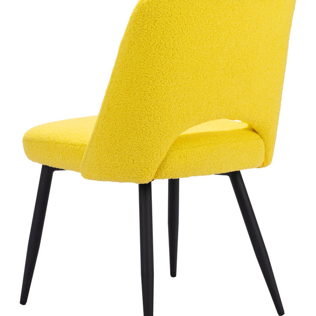 Teddy Dining Chair (Set of 2) Yellow Chairs TriadCommerceInc   