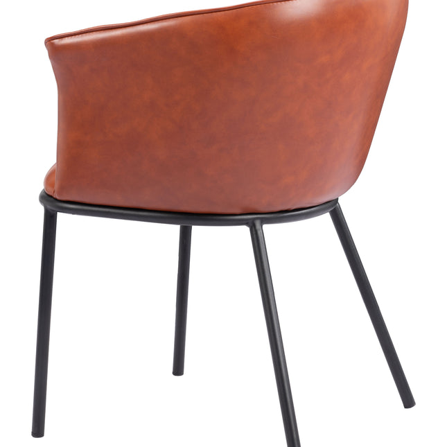 Garston Dining Chair Brown Chairs TriadCommerceInc   